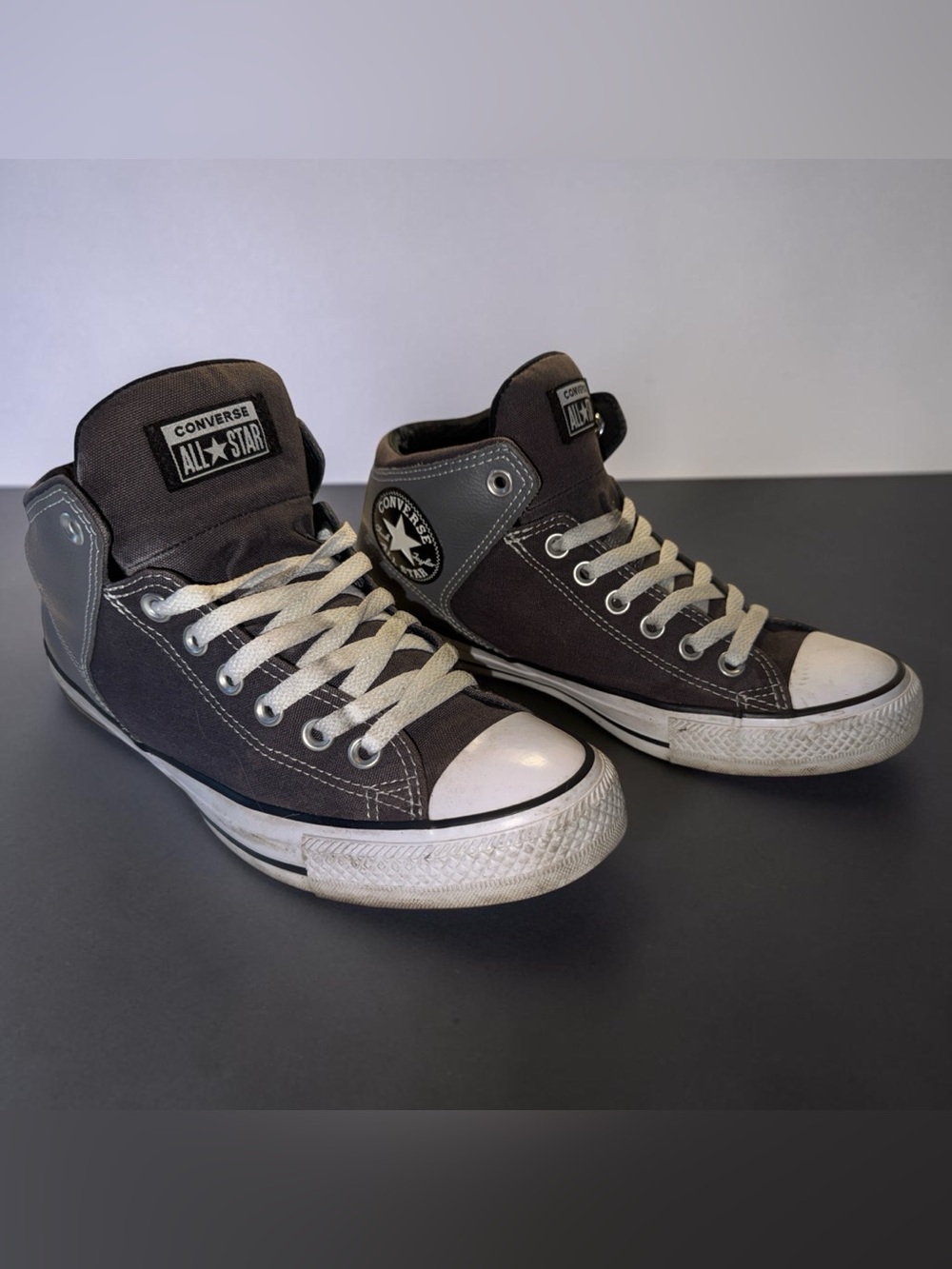Converse All Star High-Top Sneakers in Black and White